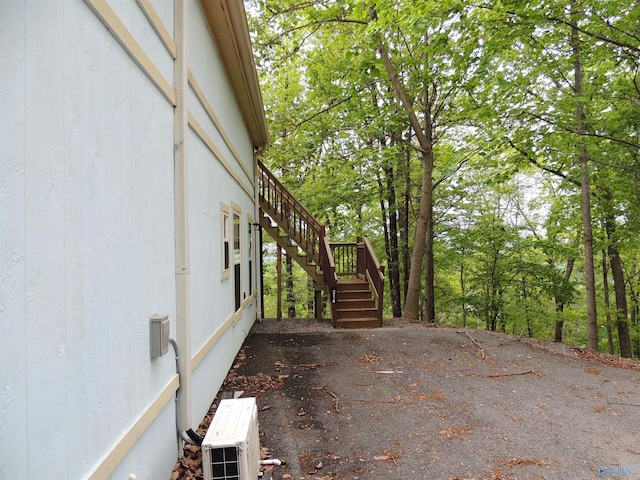 view of patio / terrace with stairs