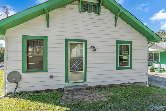 view of back of property