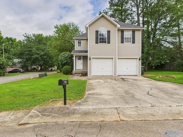 202 Declaration Cir, Madison, AL 35758 - traditional home with a front lawn, concrete driveway, and a garage