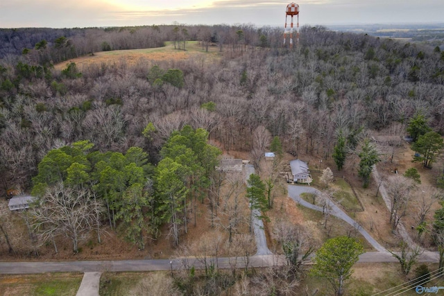 aerial view with a view of trees