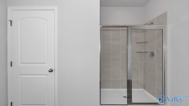 bathroom with walk in shower