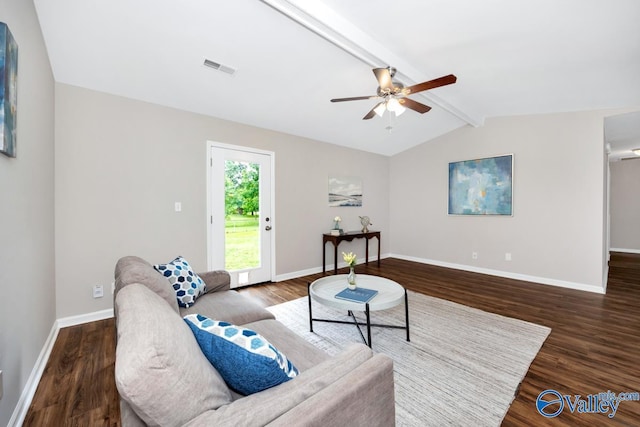 1503 Cedarwood Cir, Huntsville, AL 35803 - living room with wood finished floors, a ceiling fan, and baseboards