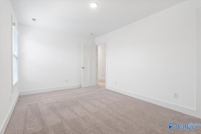 carpeted spare room with a wealth of natural light