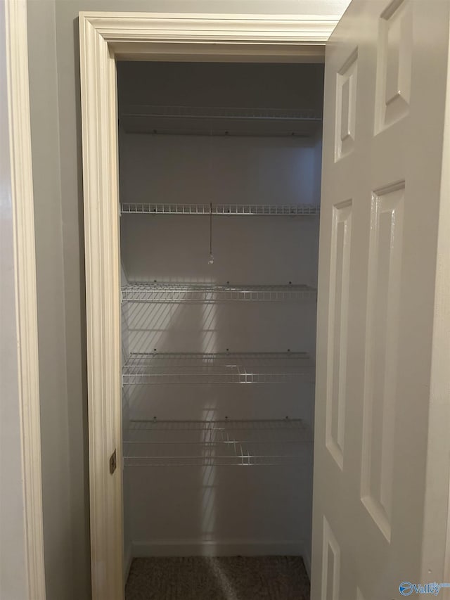 view of pantry