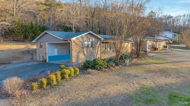 ranch-style home with a garage