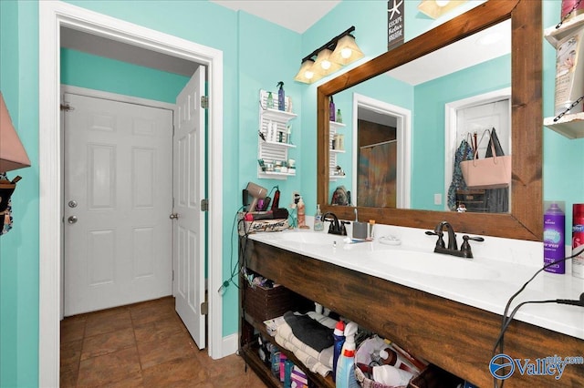 bathroom with vanity