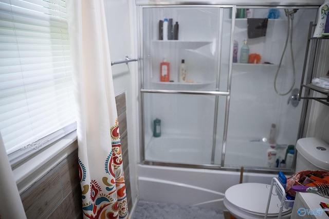 1021 NW 9th St NW, Arab, AL 35016 - bathroom with toilet and combined bath / shower with glass door