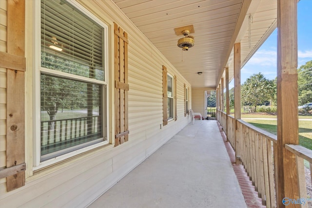 view of patio with covered porch