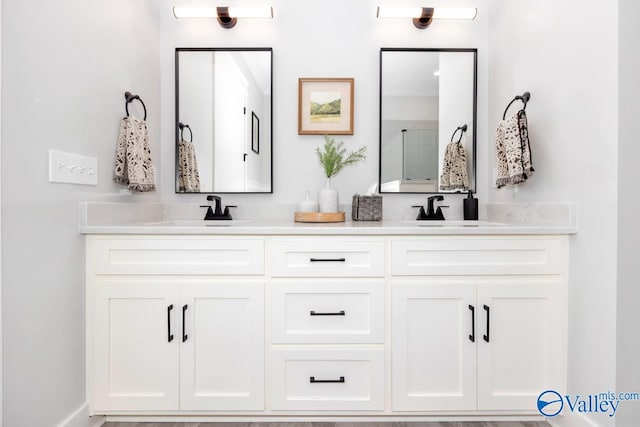 bathroom with vanity