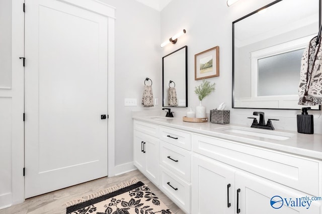 bathroom with vanity