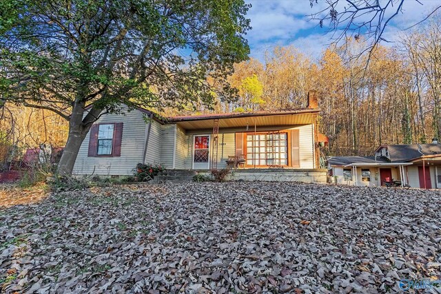 exterior space with a porch