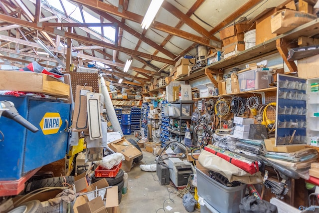 view of storage room