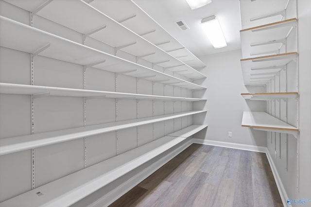 pantry with visible vents