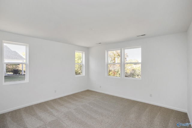 view of carpeted empty room