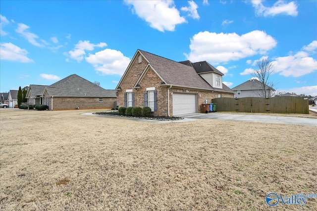 view of home's exterior featuring a garage