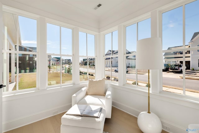 view of sunroom