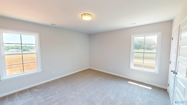 209 Roman Randall Rd, New Market, AL 35761 - empty room with visible vents, baseboards, and light colored carpet