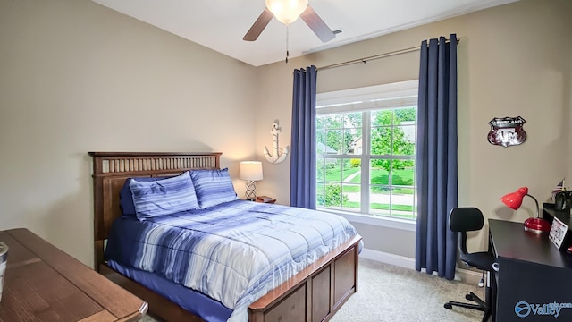 10 Verdant Cir SE, Huntsville, AL 35803 - bedroom with light carpet, multiple windows, an office area, and baseboards