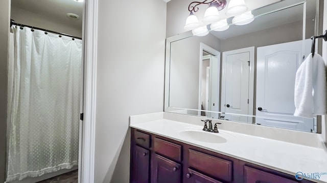 10 Verdant Cir SE, Huntsville, AL 35803 - full bathroom featuring vanity and a shower with shower curtain