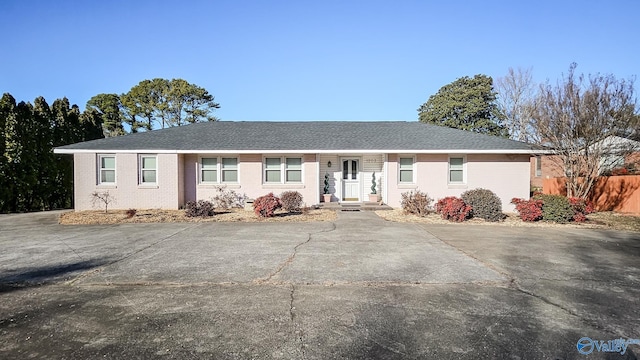 view of ranch-style house