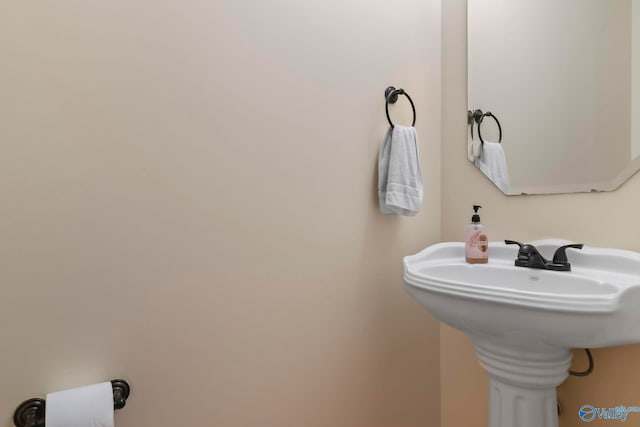 bathroom with a sink