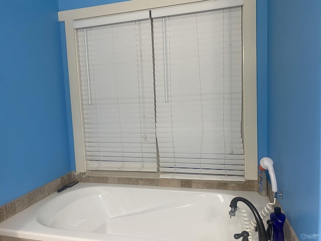 bathroom with a bath