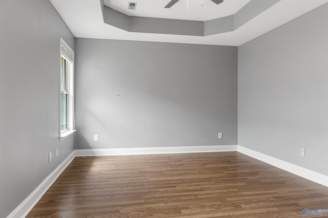 29929 Park Hill Dr, Madison, AL 35757 - empty room featuring ceiling fan, plenty of natural light, and wood finished floors