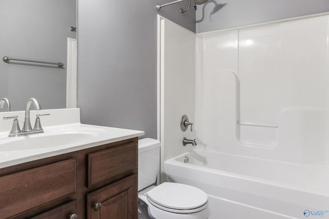 29929 Park Hill Dr, Madison, AL 35757 - full bathroom featuring toilet, vanity, and shower / bathtub combination