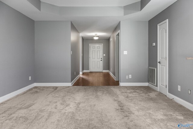 29929 Park Hill Dr, Madison, AL 35757 - foyer entrance featuring carpet floors and baseboards