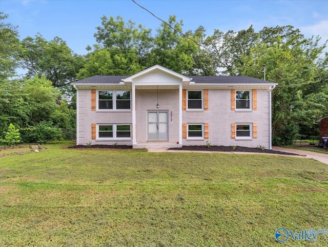 2612 Valley Brook Dr, Huntsville, AL 35811 - bi-level home with a front yard and brick siding