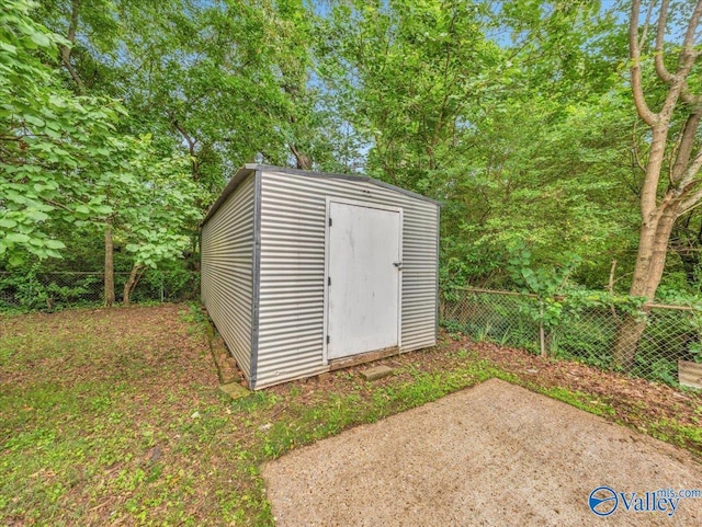 2612 Valley Brook Dr, Huntsville, AL 35811 - view of shed with a fenced backyard