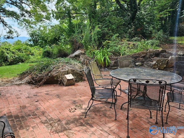 view of patio / terrace featuring outdoor dining area