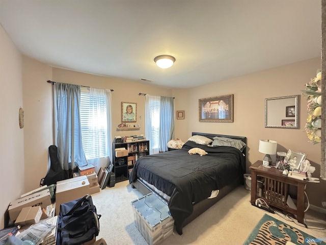 bedroom with carpet floors