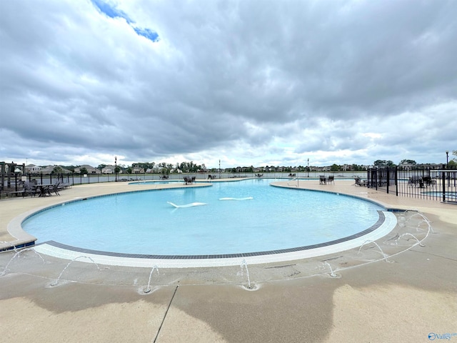 view of pool with a patio area