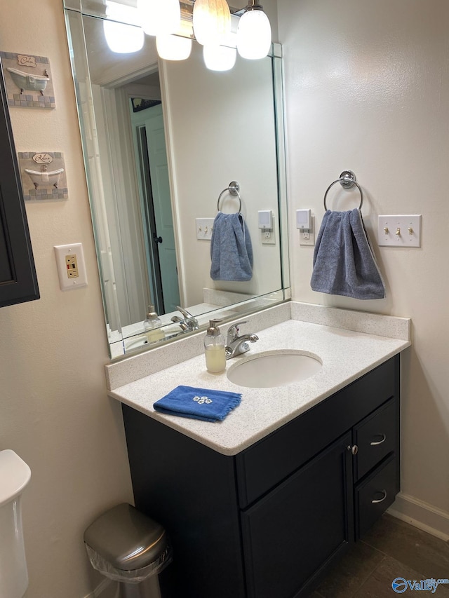 bathroom with vanity