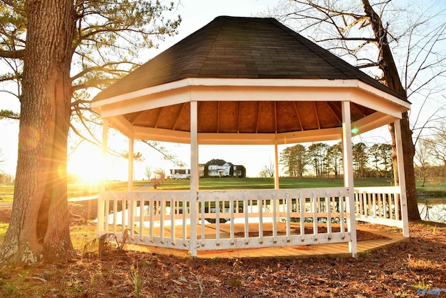 view of home's community featuring a gazebo