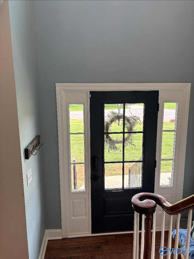 103 Covey Ln, Hazel Green, AL 35750 - entryway featuring wood finished floors and baseboards