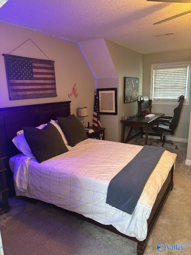 103 Covey Ln, Hazel Green, AL 35750 - bedroom with a textured ceiling and carpet floors