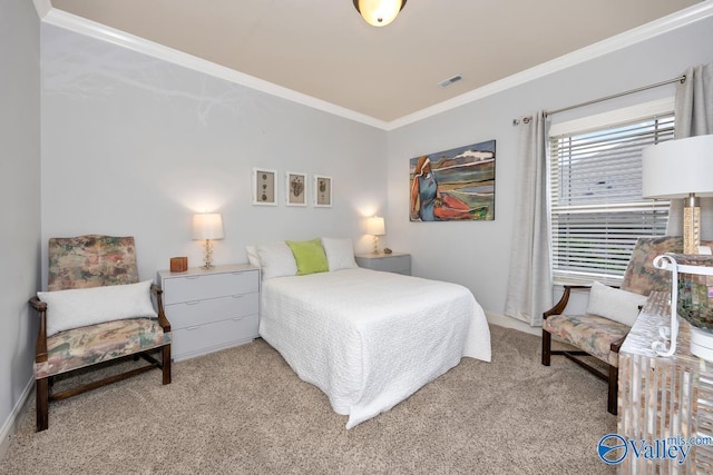 2906 Pasture View Ln, Owens Cross Roads, AL 35763 - carpeted bedroom featuring crown molding and baseboards