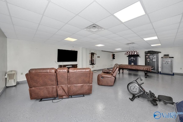 12956 Hickory Hills Rd, Athens, AL 35614 - living room featuring a paneled ceiling