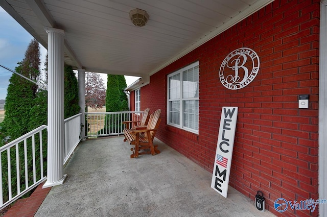 12956 Hickory Hills Rd, Athens, AL 35614 - view of patio featuring a porch