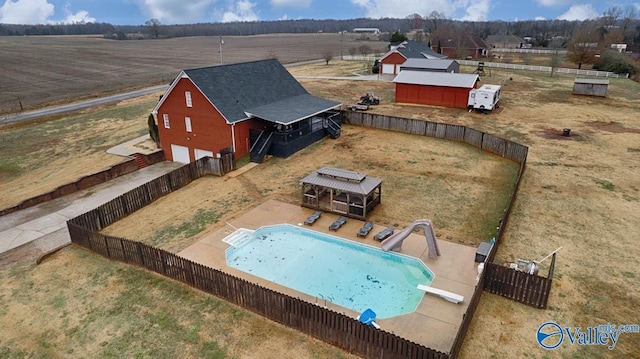 12956 Hickory Hills Rd, Athens, AL 35614 - drone / aerial view featuring a rural view