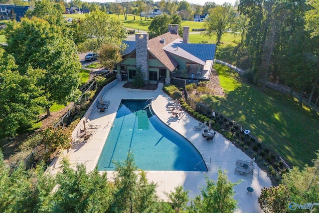 birds eye view of property