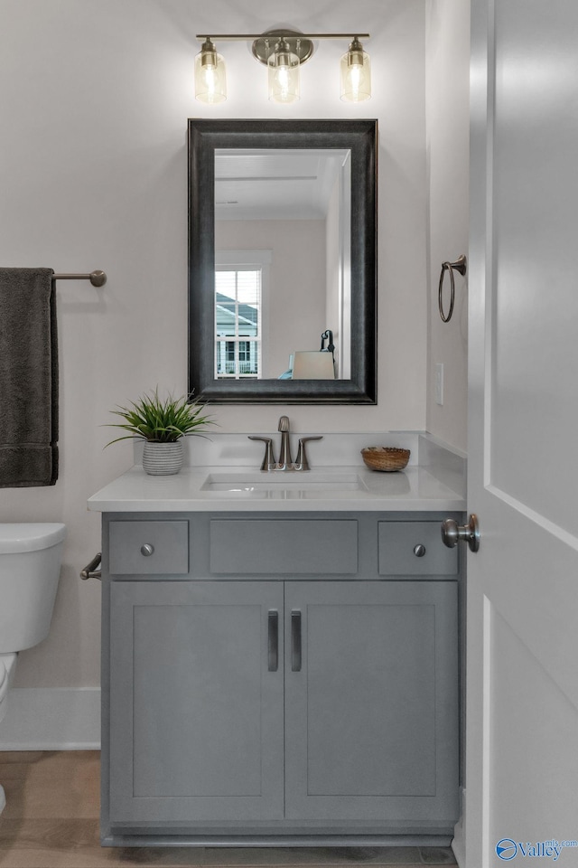 241 Farmhouse Dr, Madison, AL 35757 - half bathroom with toilet and vanity