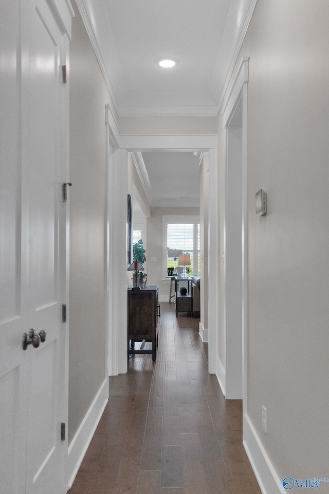 241 Farmhouse Dr, Madison, AL 35757 - hallway featuring ornamental molding and baseboards