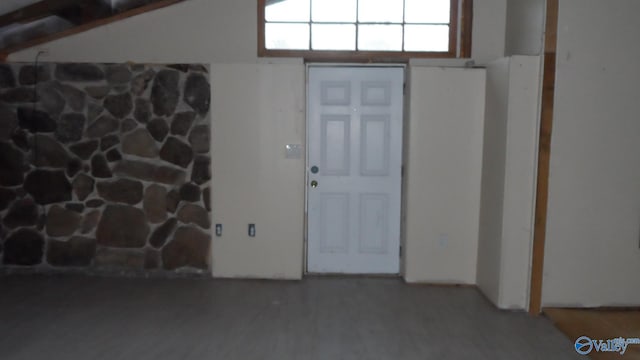 interior space featuring wood finished floors