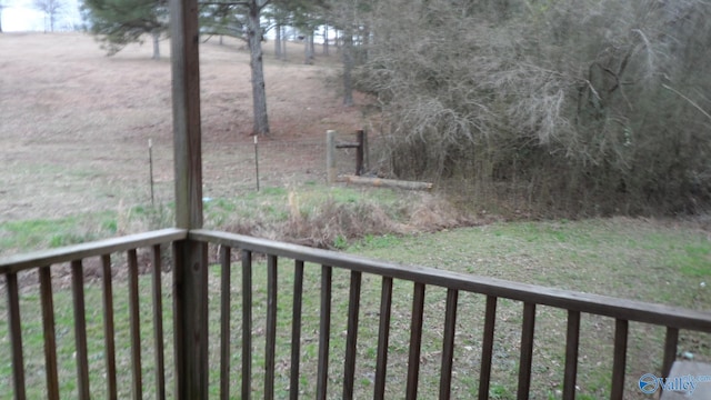 wooden deck with fence