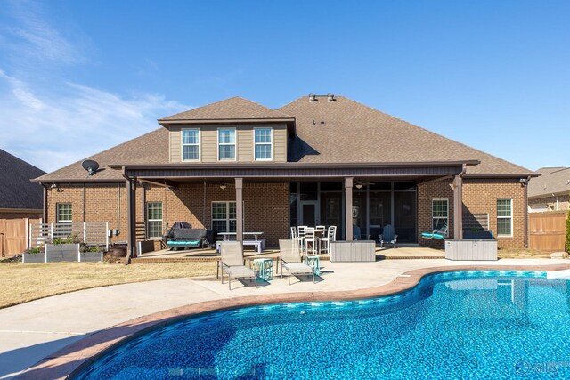 108 NW Rockhaven Dr, Madison, AL 35757 - swimming pool with a patio area