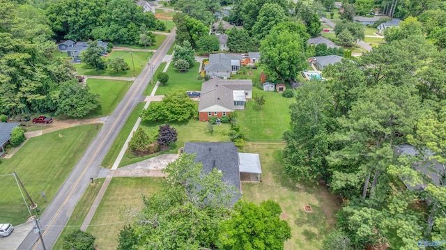 1011 Cole Dr SE, Huntsville, AL 35802 - aerial view of property and surrounding area with nearby suburban area