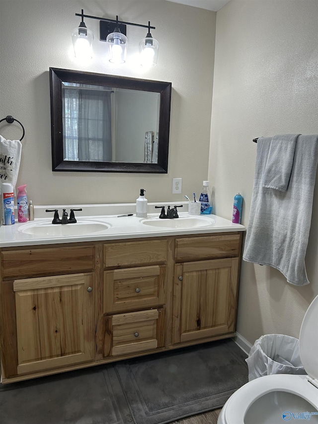 bathroom with vanity